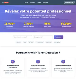 TalentDetection platform preview