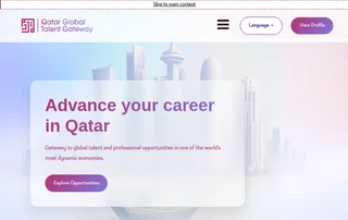 Qatar Talent Gateway screenshot preview Qatar Talent Gateway screenshot preview