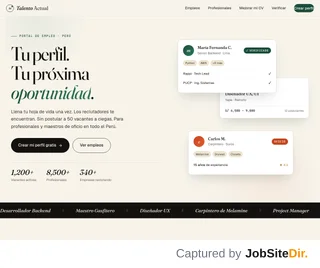 Talento Actual platform preview