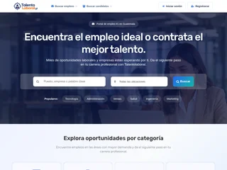 Talento Laboral platform preview Talento Laboral platform preview