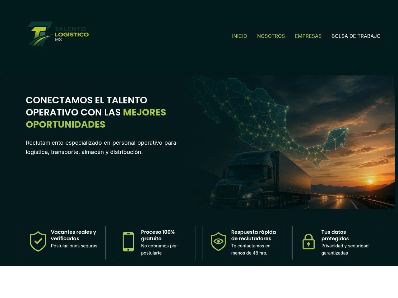 Talento Logístico MX screenshot Talento Logístico MX website screenshot