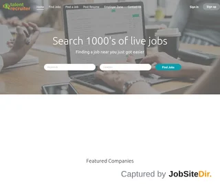 Talent Recruiter platform preview Talent Recruiter platform preview