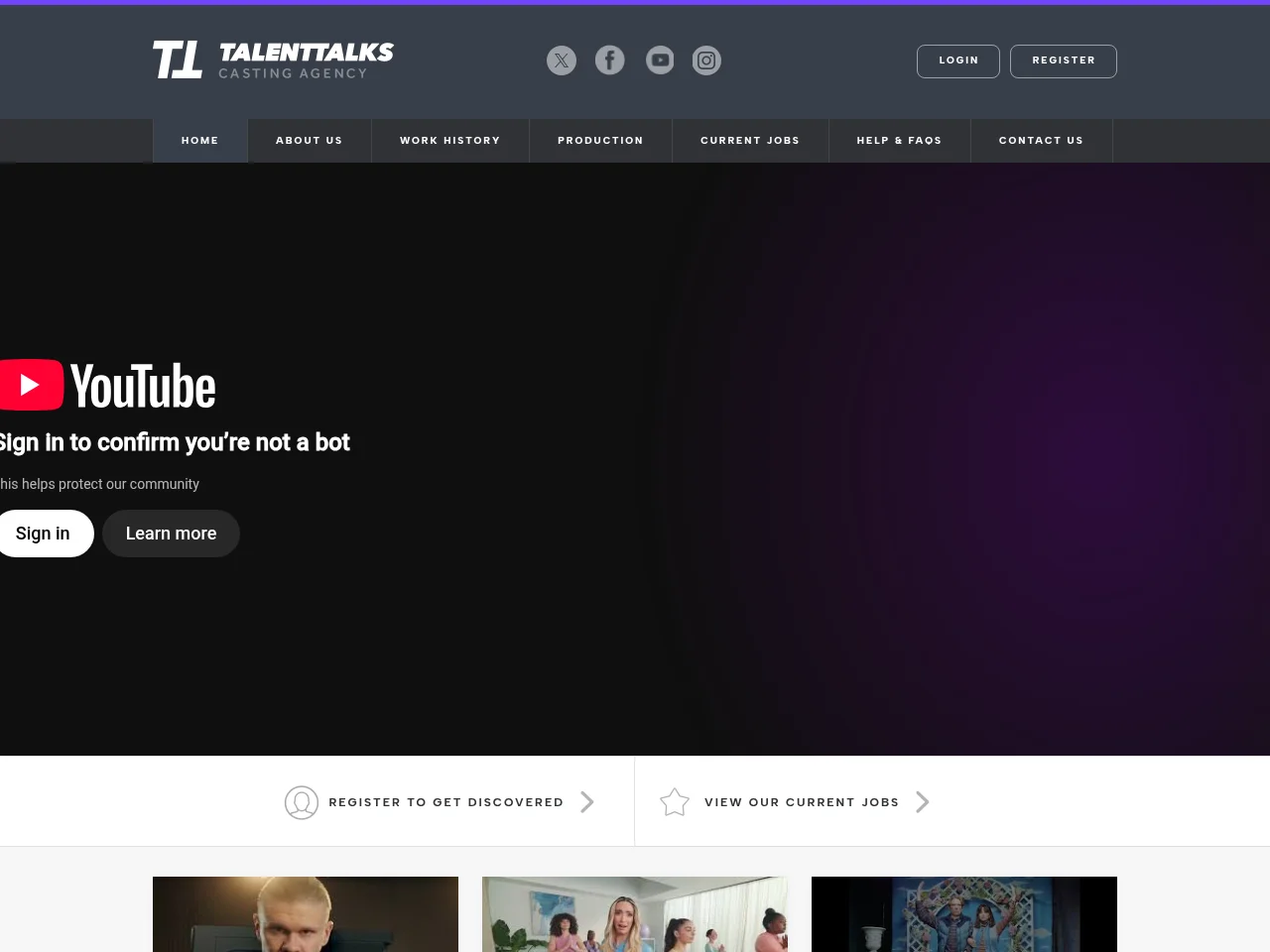 Talent Talks screenshot Talent Talks job board platform screenshot showing job search interface