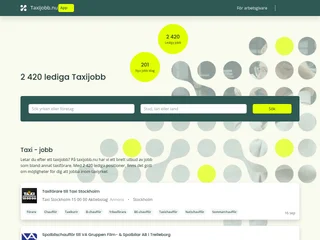 Taxijobb.nu platform preview Taxijobb.nu platform preview