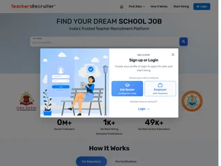 Teachers Recruiter platform preview Teachers Recruiter platform preview