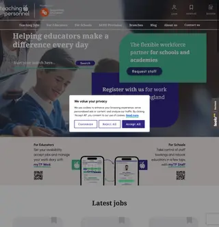 Teaching Personnel platform preview