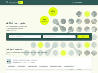 techjobb.nu screenshot preview