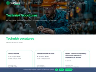 TechniekVacatures.nl platform preview TechniekVacatures.nl platform preview