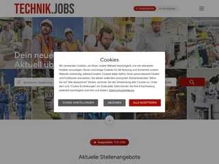 TECHNIK.JOBS platform preview TECHNIK.JOBS platform preview