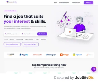 Technokrate Hire platform preview