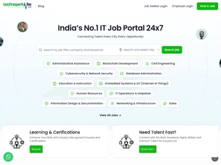 TechnoparkJobs platform preview