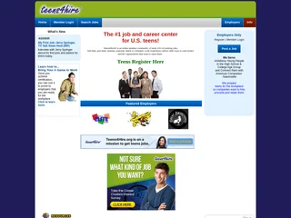 Teens4Hire platform preview Teens4Hire platform preview