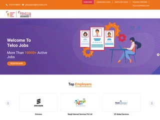 TelcoJobs platform preview