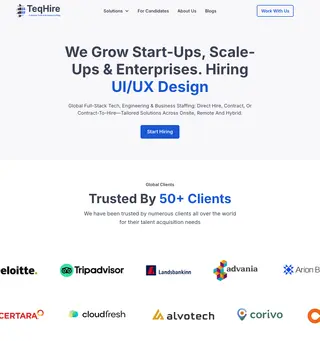 TeqHire platform preview