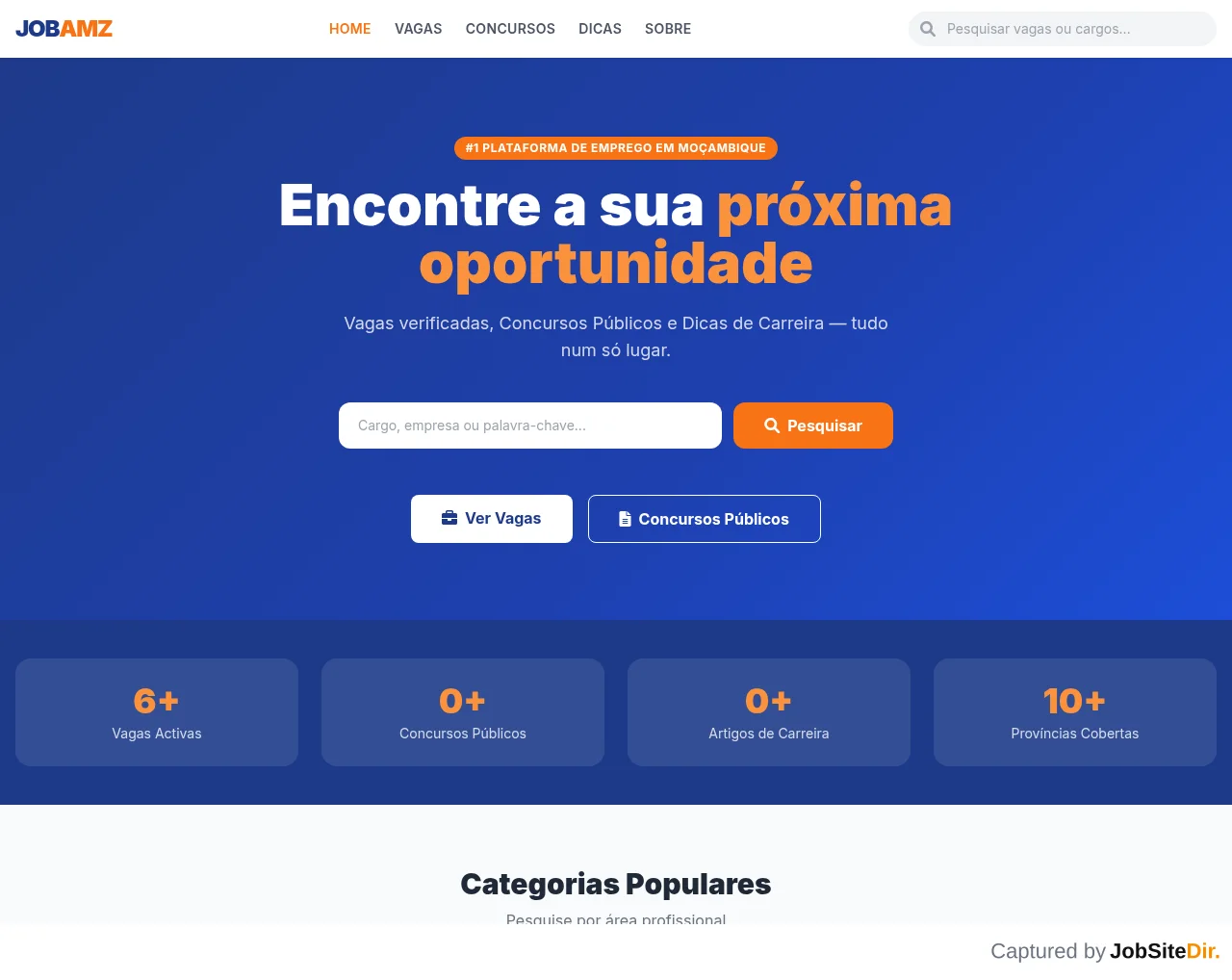 JobAMZ website screenshot