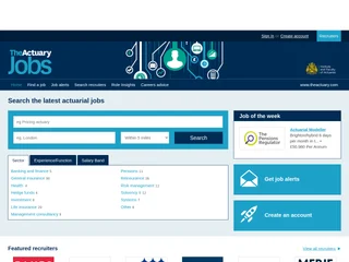The Actuary Jobs platform preview The Actuary Jobs platform preview