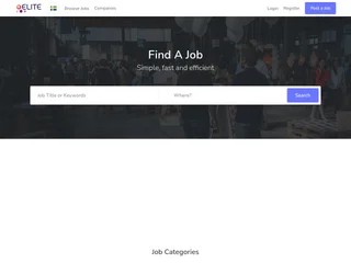 The EliteJob screenshot preview