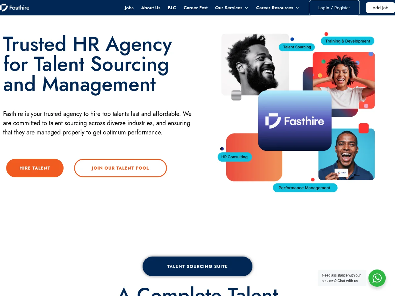 Fasthire screenshot Fasthire job board platform screenshot showing job search interface