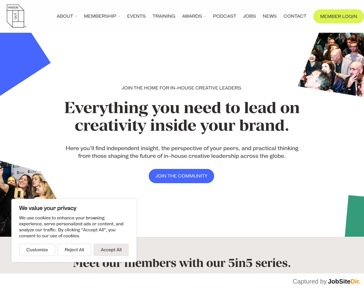 The Inside Out Community website screenshot
