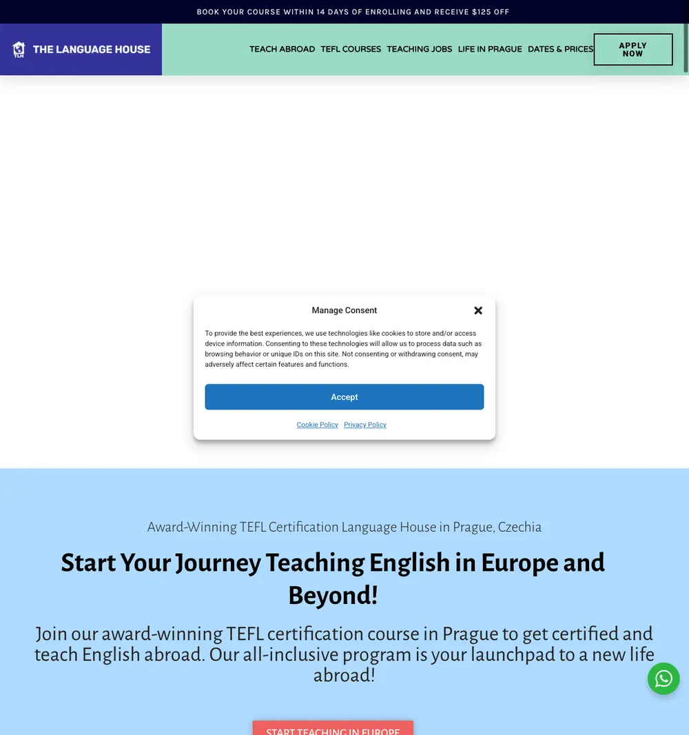 thelanguagehouse.net job board platform screenshot showing job search interface
