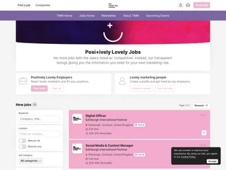 Positively Lovely Jobs platform preview Positively Lovely Jobs platform preview