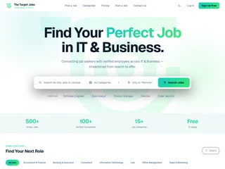 The Target Jobs screenshot preview