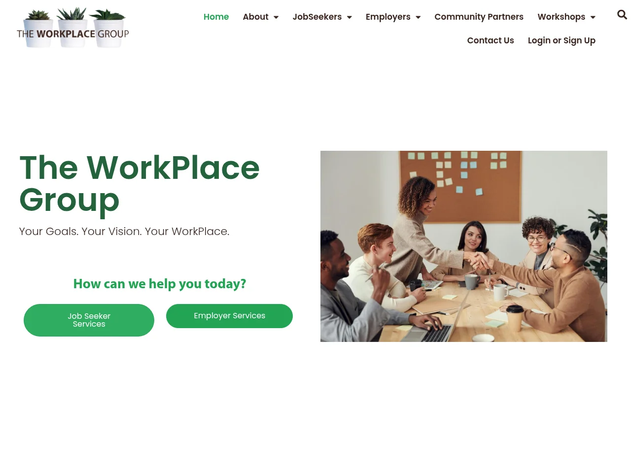 The WorkPlace Group screenshot The WorkPlace Group job board platform screenshot showing job search interface