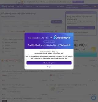Vieclam24h platform preview