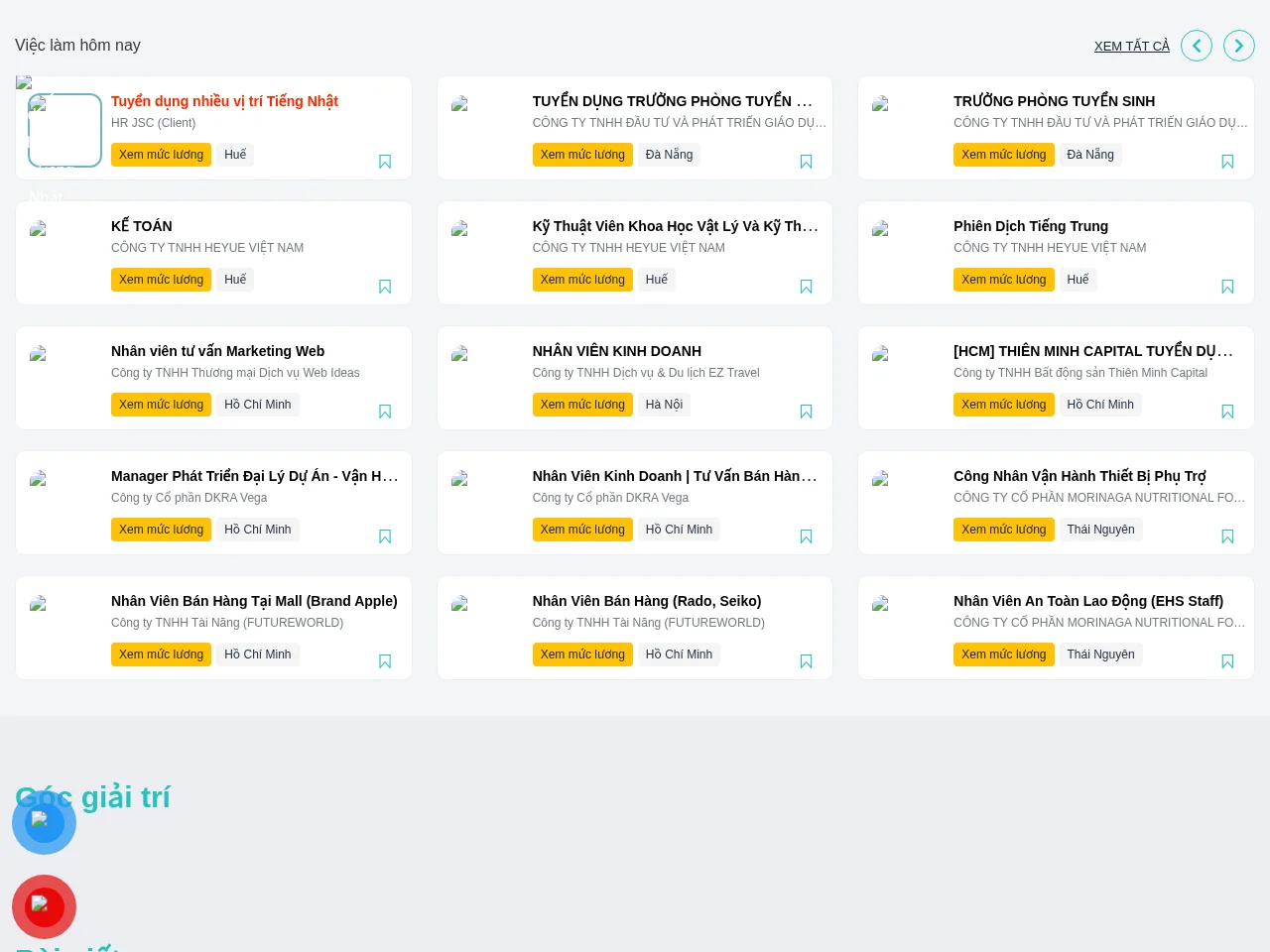 Tìm Việc Siêu Nhanh screenshot Tìm Việc Siêu Nhanh job board platform screenshot showing job search interface