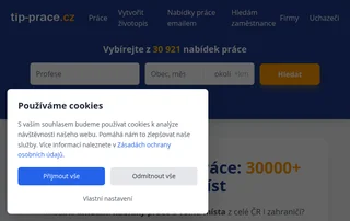 TIP-PRACE.cz screenshot preview