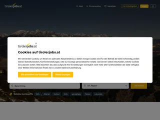 TirolerJobs platform preview