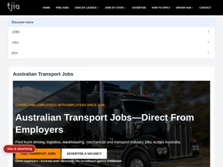 Transport Jobs In Australia platform preview