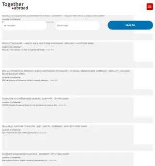 Together Abroad platform preview