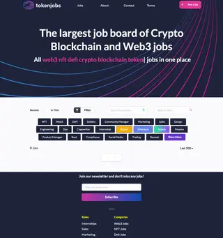 Token Jobs platform preview