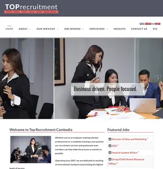 Top Recruitment Cambodia platform preview