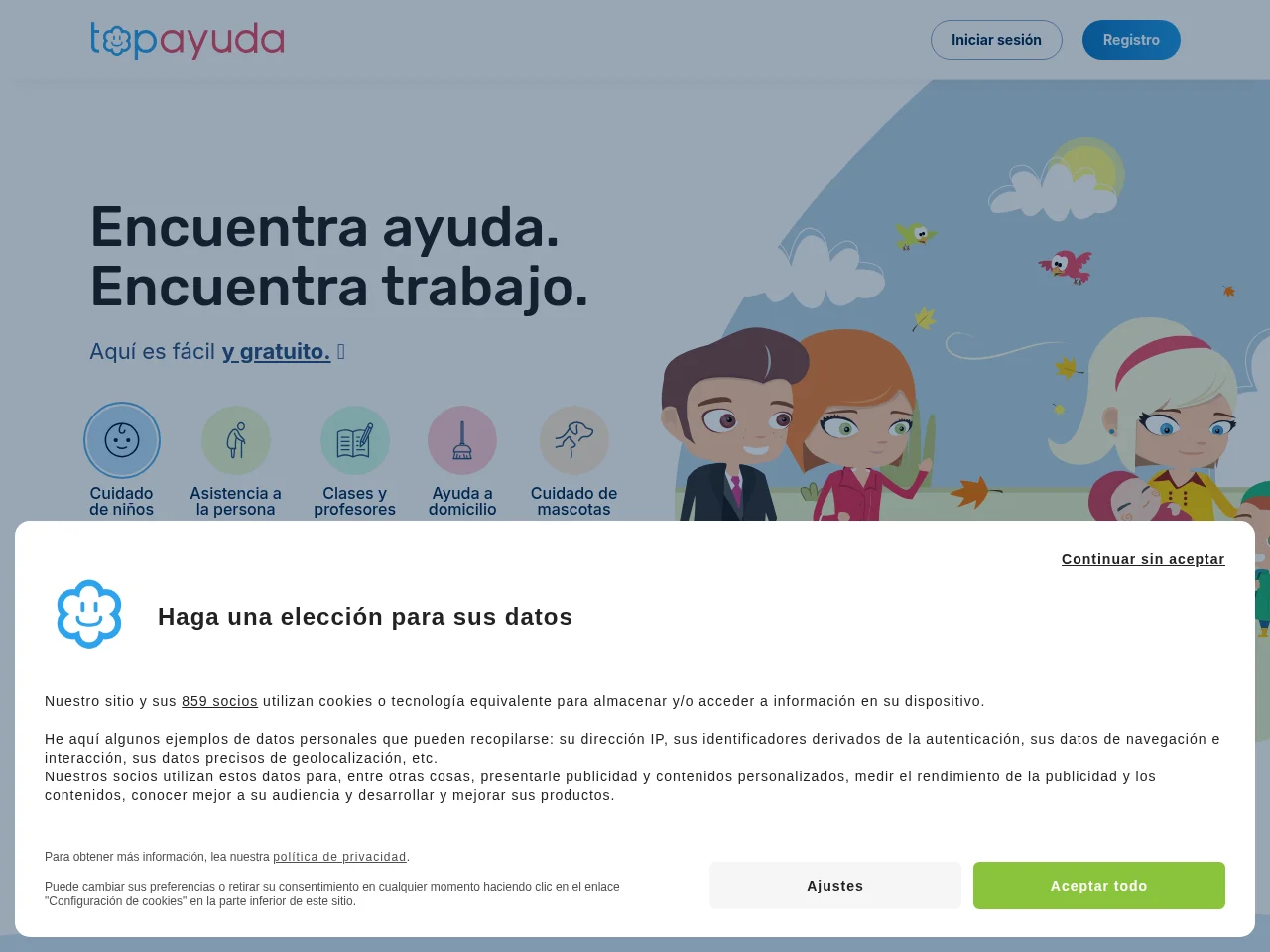Topayuda screenshot Topayuda job board platform screenshot showing job search interface