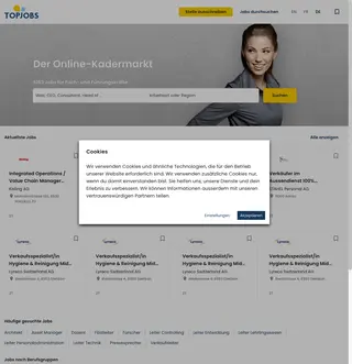 Topjobs.ch platform preview