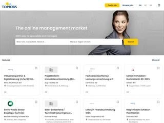 Topjobs.ch platform preview