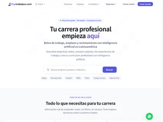 TopTrabajos platform preview TopTrabajos platform preview