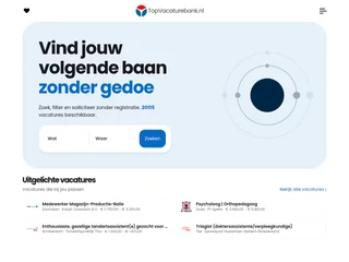 Topvacaturebank platform preview