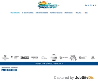 Trabajarmenorca.com platform preview Trabajarmenorca.com platform preview