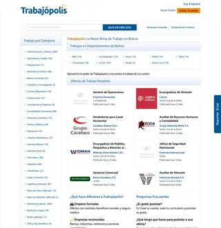 Trabajópolis platform preview