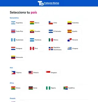 Trabajos Diarios platform preview