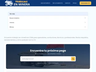 Trabajos en Minera platform preview