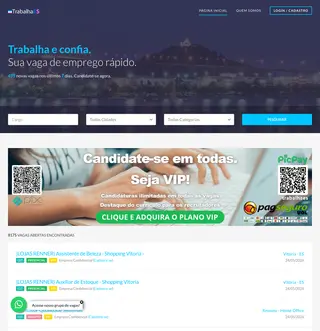 TRABALHA ES platform preview