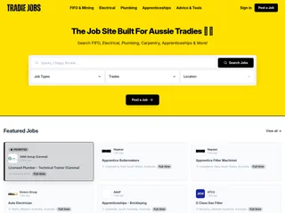 Tradie Jobs Australia platform preview