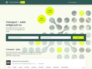 Transportjobb.se platform preview Transportjobb.se platform preview