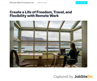 Travel Live Learn - Freedom List platform preview Travel Live Learn - Freedom List platform preview