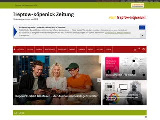 Treptow-Köpenick Zeitung platform preview Treptow-Köpenick Zeitung platform preview