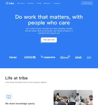 Tribe platform preview